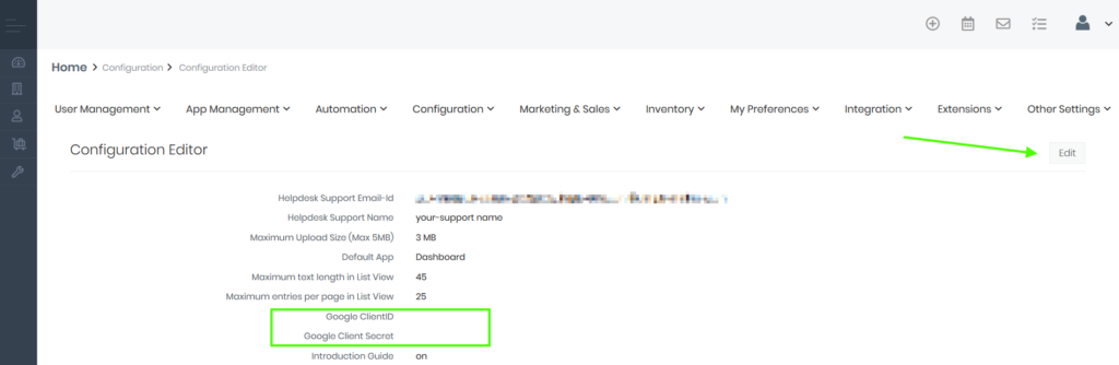 Google Kalender-Integration - <span class = 'notranslate'> Einfach CRM </ span>