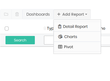 Add Report - Report Types