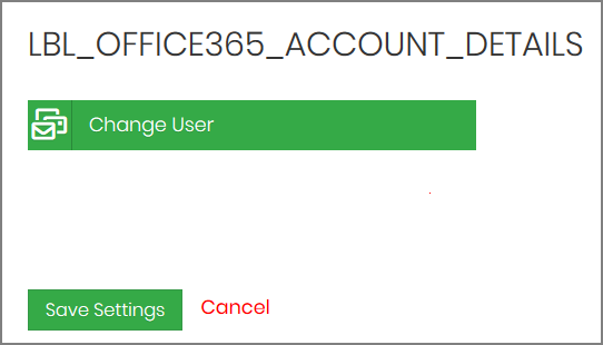 Save Settings in Office 365